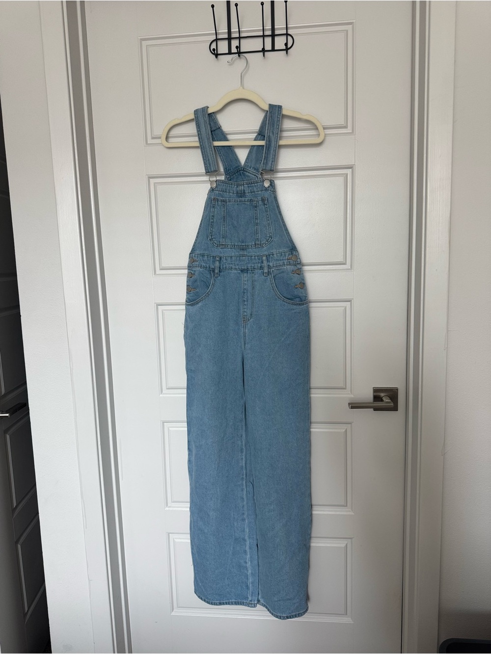 Light Blue Denim Overalls Jeans - Classic Women’s Pocket Bib Jumpsuit